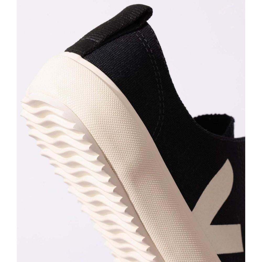 Black/White Men's Veja NOVA CANVAS Shoes | AU 246QMA